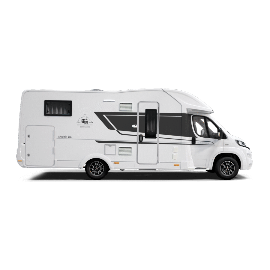 Alquiler de autocaravanas foto lateral en Barcelona Autocaravaning Barcelona