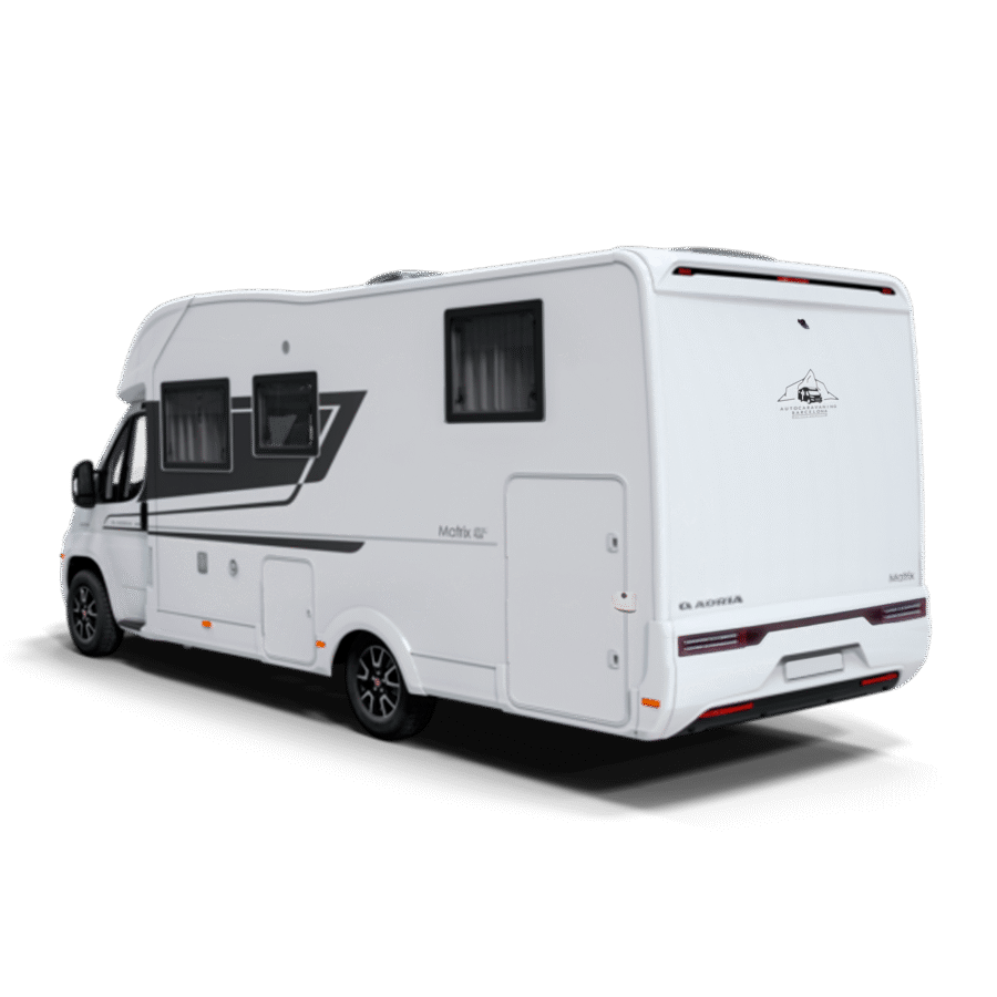 Alquiler de autocaravana Adria Matrix en Barcelona Vista trasera