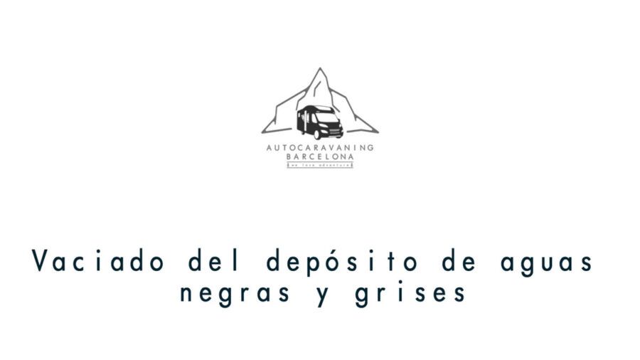 Vaciado del depósito de aguas negras y grises