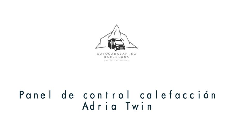 Pon de Control calefacción Camper Adria Twin